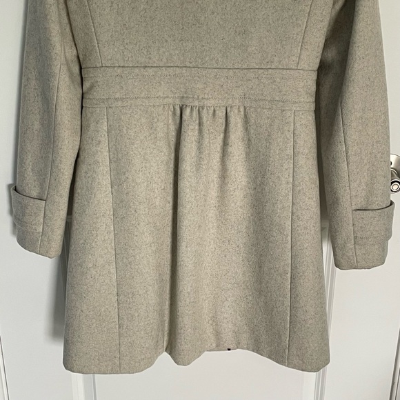 J. Crew lady day coat Wool Blend Button Front Skirted Dress Coat 47163 - Picture 4 of 15